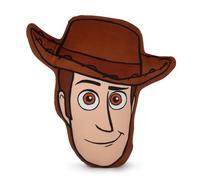Jay Franco Disney Woody Plush Shaped Decorative Pillow - 30 cm Kids Ultra-Soft Stuffed Character Plushie & Cosy Pillow, Official Licensed Toy Story, Brown