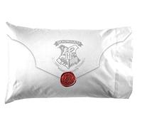 Jay Franco Harry Potter Lettered 1 Pack Pillowcase - Double-Sided Kids Super Soft Bedding - Features Hogwarts Invitation Sealed Envelope (Official Harry Potter Product)