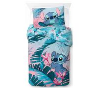 Jay Franco Kids Disney Lilo and Stitch Duvet Cover Set - Super Soft Bedding with Pillowcase, COVER ONLY Comforter Not Included, Multi, 2 Piece Single