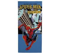 Jay Franco Kids Marvel Spiderman 100% Cotton Beach Towel - 71 x 147cm Super Soft Bath Towel, Pool & Travel, Official Licensed Product, Multi