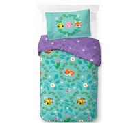 Jay Franco Kids Mojang Minecraft Duvet Cover Set - Super Soft Bedding with Pillowcase, COVER ONLY Comforter Not Included, Teal, 2 Piece Single