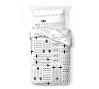 Jay Franco Kids Star Wars Duvet Cover Set - 100% Cotton Super Soft Bedding with Pillowcase, COVER ONLY Comforter Not Included, White, 2 Piece Single