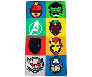 Jay Franco Marvel Avengers Pop 86cm x 162cm 100% Large Cotton Beach Towel