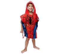 Jay Franco Marvel Avengers Spiderman Hooded Poncho Bath Towel 56cm x 56cm Kids Changing Robe