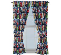 Jay Franco Marvel Avengers Team 63" inch Drapes 4 Piece Set - Beautiful Room Décor & Easy Set up - Window Curtains Include 2 Panels & 2 Tiebacks (Official Marvel Product)