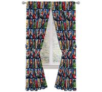 Jay Franco Marvel Avengers Team 84" inch Drapes 4 Piece Set - Beautiful Room Décor & Easy Set up - Window Curtains Include 2 Panels & 2 Tiebacks (Official Marvel Product)