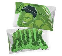 Jay Franco Marvel Avengers The Beast Glow in The Dark 2 Pack Reversible Pillowcases Features Hulk - Double-Sided Kids Super Soft Bedding (Official Marvel Product)
