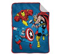 Jay Franco Marvel Comics Avengers Whoom 130 x 150cm Fluffy Sherpa Fleece Throw Blanket