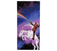 Jay Franco Marvel Deadpool Towel For Bath, Beach & Pool Space Unicorn, 71cm x 147cm