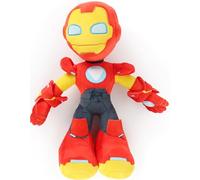 Jay Franco Marvel Kids Plush Pillow Buddy - Ultra-Soft Stuffed Plushie & Cozy Pillow, Official Licensed Product, Red - Iron Man and His Awesome Friends, 16.5 Inches