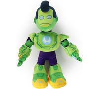 Jay Franco Marvel Kids Plush Pillow Buddy - Ultra-Soft Stuffed Plushie & Cozy Pillow, Official Licensed Product, Green - Iron Man and His Awesome Friends, 18 Inches