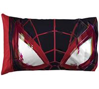 Jay Franco Marvel Miles Morales Gamerverse Be Greater 1 Single Reversible Pillowcase - Double-Sided Kids Super Soft Bedding (Official Marvel Product)