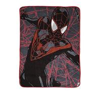 Jay Franco Marvel Miles Morales New Kid Throw Blanket - Measures 46 x 60 inches, Kids Bedding - Fade Resistant Super Soft Fleece (Official Marvel Product)