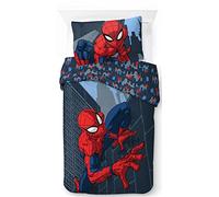 Jay Franco Marvel Spiderman City Streets Children's Bedding Set with Duvet Cover 135 x 200 cm and Pillowcase 50 x 70 cm, 100% Cotton