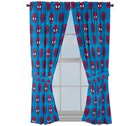 Jay Franco Marvel Super Hero Adventures Go Spidey 63" Inch Drapes - Beautiful Room Décor & Easy Set Up, Bedding Features Spiderman - Curtains Include 2 Tiebacks, 4 Piece Set (Official Marvel Product)