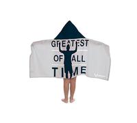 Jay Franco Messi All Time Greatest Hooded Towel - 56 x 130cm Kids Super Soft Bath Towel, Beach, Pool & Travel, Official Licensed Product, Grey