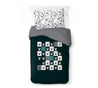 Jay Franco Minecraft Creeper Duvet Cover Set - Kids Super Soft Bedding with Pillowcase, COVER ONLY Comforter Not Included, Green, 2 Piece Single