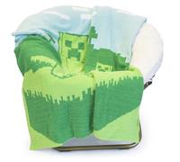 Jay Franco Minecraft Creeper Fluffy Throw Blanket - 127 x 152 cm Fuzzy Knit, Cosy Bedding