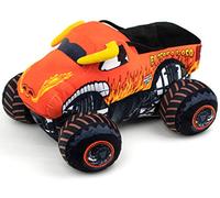 Jay Franco Monster Jam El Toro Loco Plush Pillow Buddy - 32cm Kids Ultra-Soft Stuffed Character Plushie & Cosy Pillow, Official Licensed Product, Orange