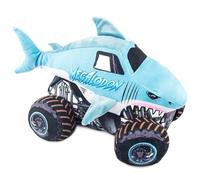 Jay Franco Monster Jam Megalodon Plush Pillow Buddy - 32cm Kids Ultra-Soft Stuffed Character Plushie & Cosy Pillow, Official Licensed Product, Blue