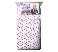 Jay Franco Nickelodeon JoJo Siwa Sweet Life Pink/White 4 Piece Full Sheet Set
