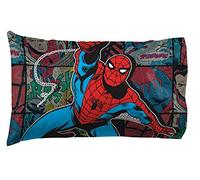 Jay Franco Reversible Single Pillowcase, Polyester Microfiber, Multi-Spiderman, Standard
