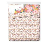 Jay Franco Hello Kitty King Size Sheet Set - Super Soft 4 Piece Bedding Set - Floral Microfiber Sheets Includes Reversible Pillow Covers