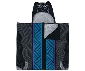 Jay Franco & Sons Black Panther Cosplay Hooded Poncho Towel