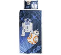 Jay Franco Star Wars Droids Children’s Slumber Bag & Pillow Set - Cosy (137 x 61 cm) Indoor Sleeping Bag with Carry Handle and (43 x 28 cm) Pillow, Ideal for School Trips & Sleepovers - 2-Piece Set