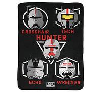 Jay Franco Star Wars The Bad Batch, Batch & Co. Throw Blanket - Measures 46 x 60 inches, Kids Bedding - Fade Resistant Super Soft Fleece
