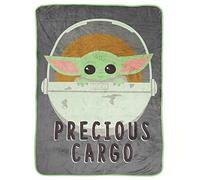 Jay Franco Star Wars The Mandalorian Precious Cargo 130 x 150cm Fluffy Throw Blanket
