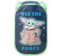 Jay Franco Star Wars The Mandalorian The Child Pop Up Hamper - Mesh Laundry Basket/Bag with Durable Handles - Features Baby Yoda Grogu (Official Star Wars Product)