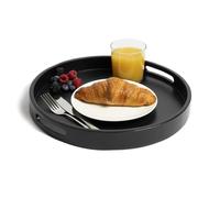 Jay Hill Tray Acacia Black ø 35cm