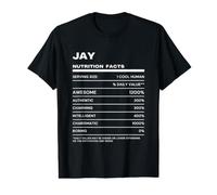 Jay Nutrition Facts Name Value Graphic T-Shirt