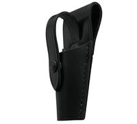 JAY-PEE Black Leather Ticket Punch Holder, Extra Large Pouch for Bus Drivers, Railroad Train Conductors, Mass Transit Officials, Snap Strap Secures Punch or Small Tools, Genuine Leather Construction