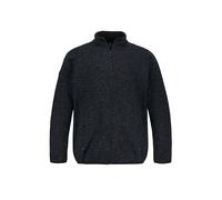 JAY-PI Men's Outdoor Knitted Fleece Jacket, Dark Navy, XXXXL