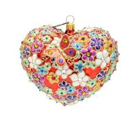 Jay Strongwater Blossom Floral Heart Ornament - SDH20122-250