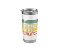 Jay The Man The Myth The Legend Funny Personalized Quote Stainless Steel Insulated Tumbler