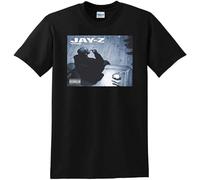 Jay Z Men T-Shirt Blueprint Vinyl Cd Cover Rocafella Size XL Black