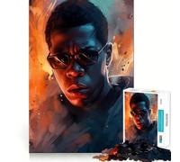 Jay Z Rapper Craft Jigsaw Puzzle1000 Pieces Brain Think Stress Relief Play Fun Challenge Art Display (38x26cm)