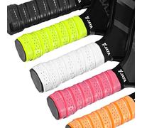 JAYA Extra-Length Pickleball Paddle Grip Tape - Ergonomic Design, 5Pack Moisture-Wicking Overgrip with Ventilated Holes for Pickleball, Tennis, Racquetball & More - Shock-Absorbing & Comfortable