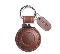 Jayanes Compatible with Apple Airtag Holder Keyring Leather - Secure Case for Air Tag Holder Keyring Keychain Key Ring Accessories