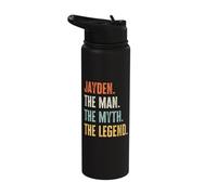 Jayden, Man Myth Legend, Funny Best Name Jayden Stainless Steel Insulated Water Bottle