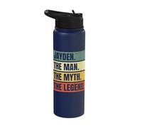 Jayden Man Myth Legend Quote Retro Funny Best Name Jayden Stainless Steel Insulated Water Bottle
