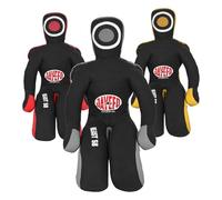 JAYEFO Beast 58 BJJ Brazilian JIU Jitsu Wrestling Grappling Dummy, Submission-Mixed, Martial Arts-MMA-Training Punching Throwing Boxing Bag Practice Karate Judo | (Black/Gray, 6-FEET)