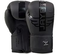 JAYEFO Boxing Gloves - Premium R-6 Boxing Gloves, Pro Training Sparring, Punching Bag, Kickboxing, Muay Thai, MMA, Men Women Adult, Heavy Punching Bag Mitts Focus Pads Workout | 8oz (Black)