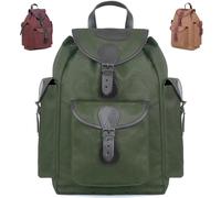 Jayefo R-82 Hunting Bag - Stylish & Functional Leather Bag for Men, Messenger Bag Made with Leather & Designed with Top Handle, Shoulder Straps, Classic Buckle & 3 Convenient Pockets| (Green)