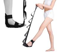 JAYEFO Yoga Strap Leg Stretcher - Ankle Ligament Stretcher Belt with Loops for Plantar Fasciitis, Improve Strength, Balance Stretches & Achilles Tendonitis | Flex Strap Stretching for Back Pain Relief