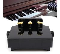 JAYEUW Piano Extender Pedal Bench for Children Piano Pedal Extender Bench Height Adjustable with 3 Pedals Kids Piano Teaching Aid Accessories