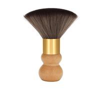 JAYIOLA Barber Brush Hairdresser Neck Dust Brush Made of Synthetic Bristles with Ergonomic Wooden Handle Versatile Cleaning Tool for Salon Home Use Bar, Style E